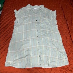 Plus Size Flannel Dress 3X